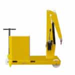 Manual heavy duty crane with 2 forklift supports