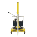 Manual counterbalanced swivel crane with forklift