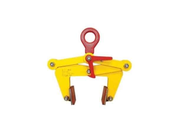 Clamp for vertical lifting for materials with parallel sides