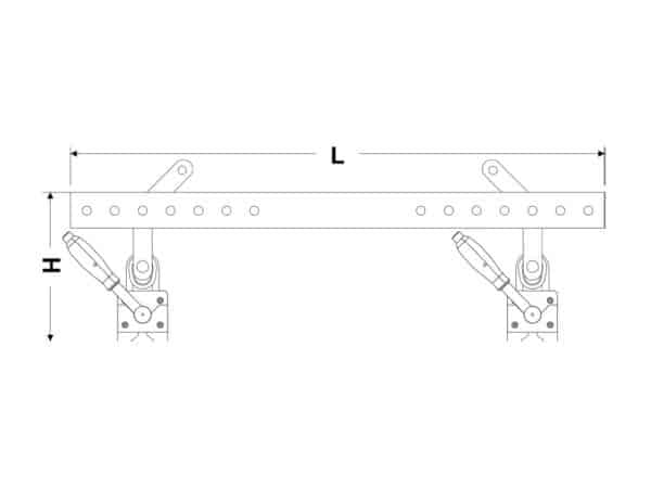 Permanent lifting magnetic beam and magnetic truss